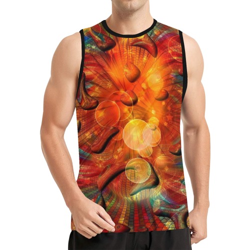 Colors by Nico Bielow All Over Print Basketball Jersey