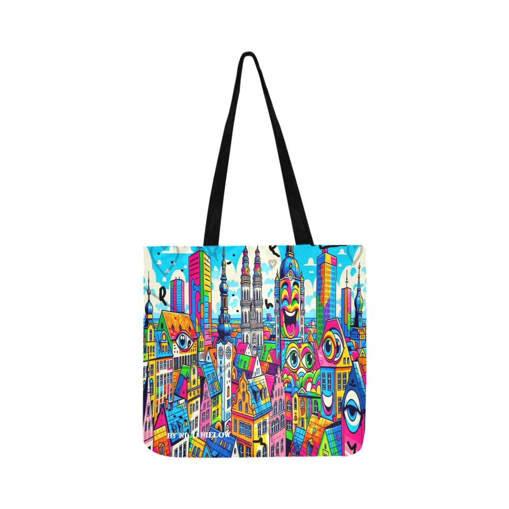 Leipzig by Nico Bielow Reusable Shopping Bag Model 1660 (Two sides)