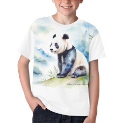 Panda Kids' All Over Print T-shirt (Model T65)