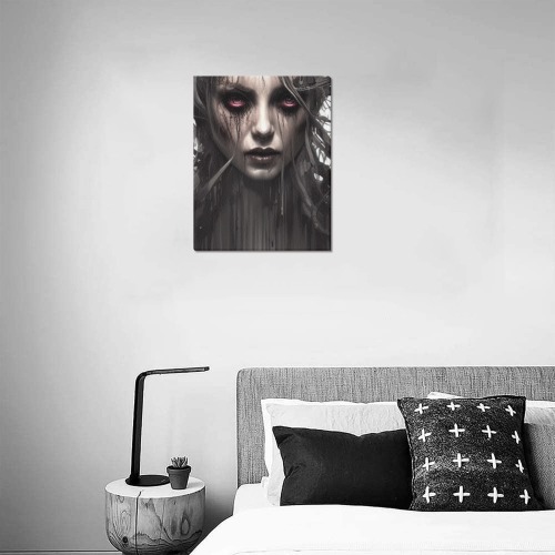 goth, haunted, possessed, Upgraded Canvas Print 11"x14"