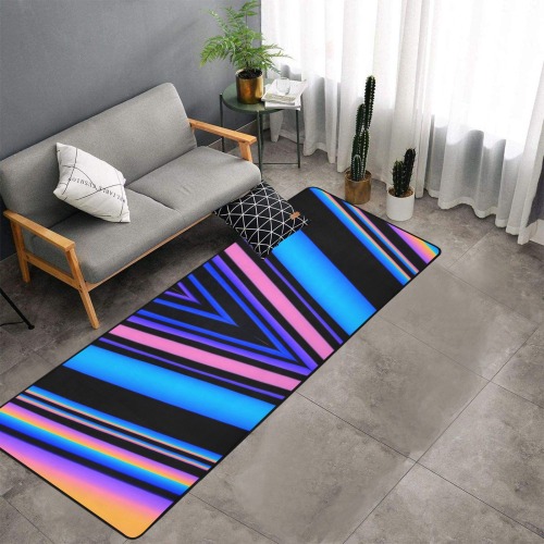 Be Bold Area Rug with Black Binding 9'6''x3'3''