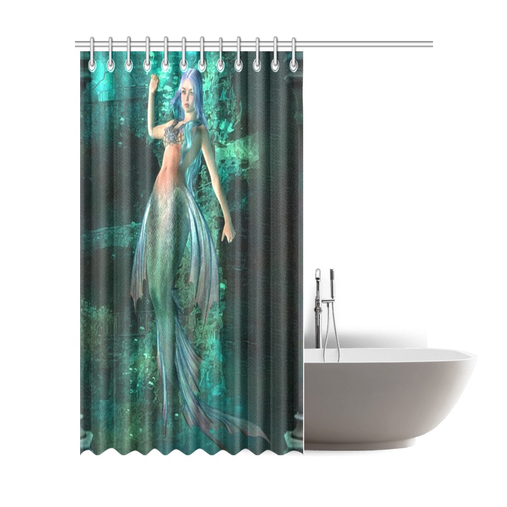 mermaid Shower Curtain 72"x84"