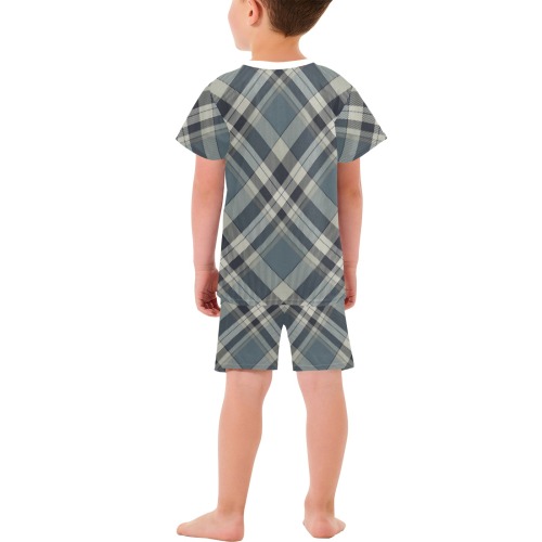 Plaid Boy's Pajamas Little Boys' Short Pajama Set