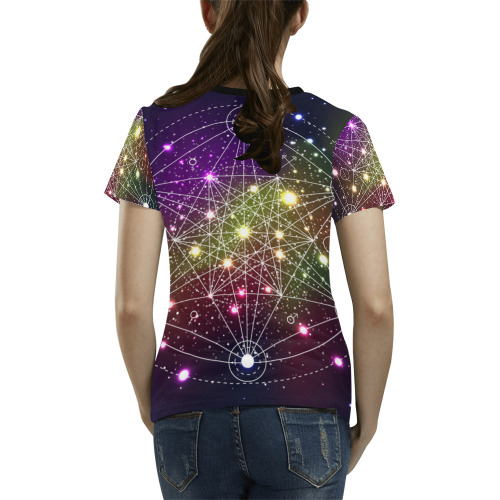 SACRED GEOMETRY All Over Print T-Shirt for Women (USA Size) (Model T40)
