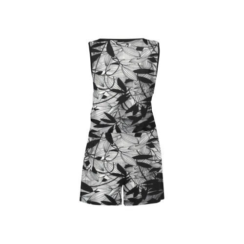 nature All Over Print Short Jumpsuit