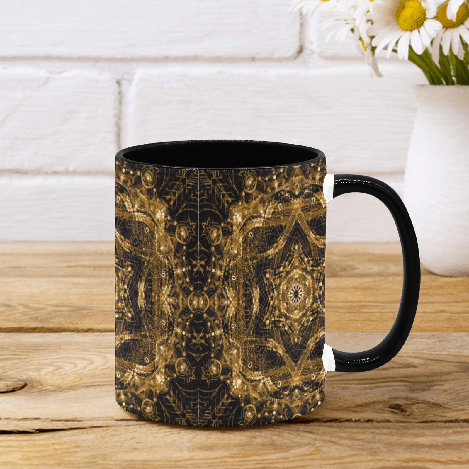 maguen gold Custom Inner Color Mug (11oz)