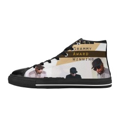 William Bell The Three Of Me Grammy Award Women's Classic High Top Canvas Shoes (Model 017)