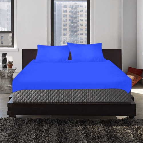 Electric Blue 3-Piece Bedding Set
