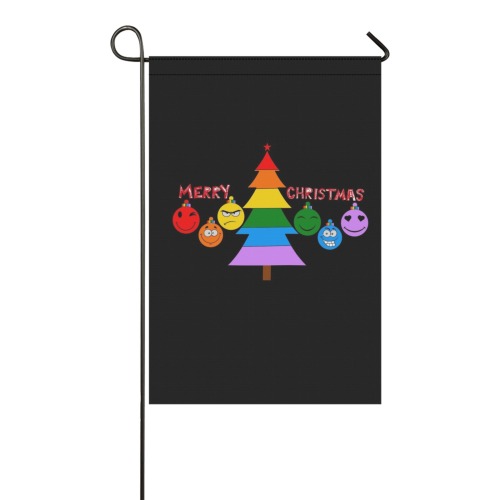 Rainbow Christmas by Nico Bielow Garden Flag 12‘’x18‘’(Twin Sides)
