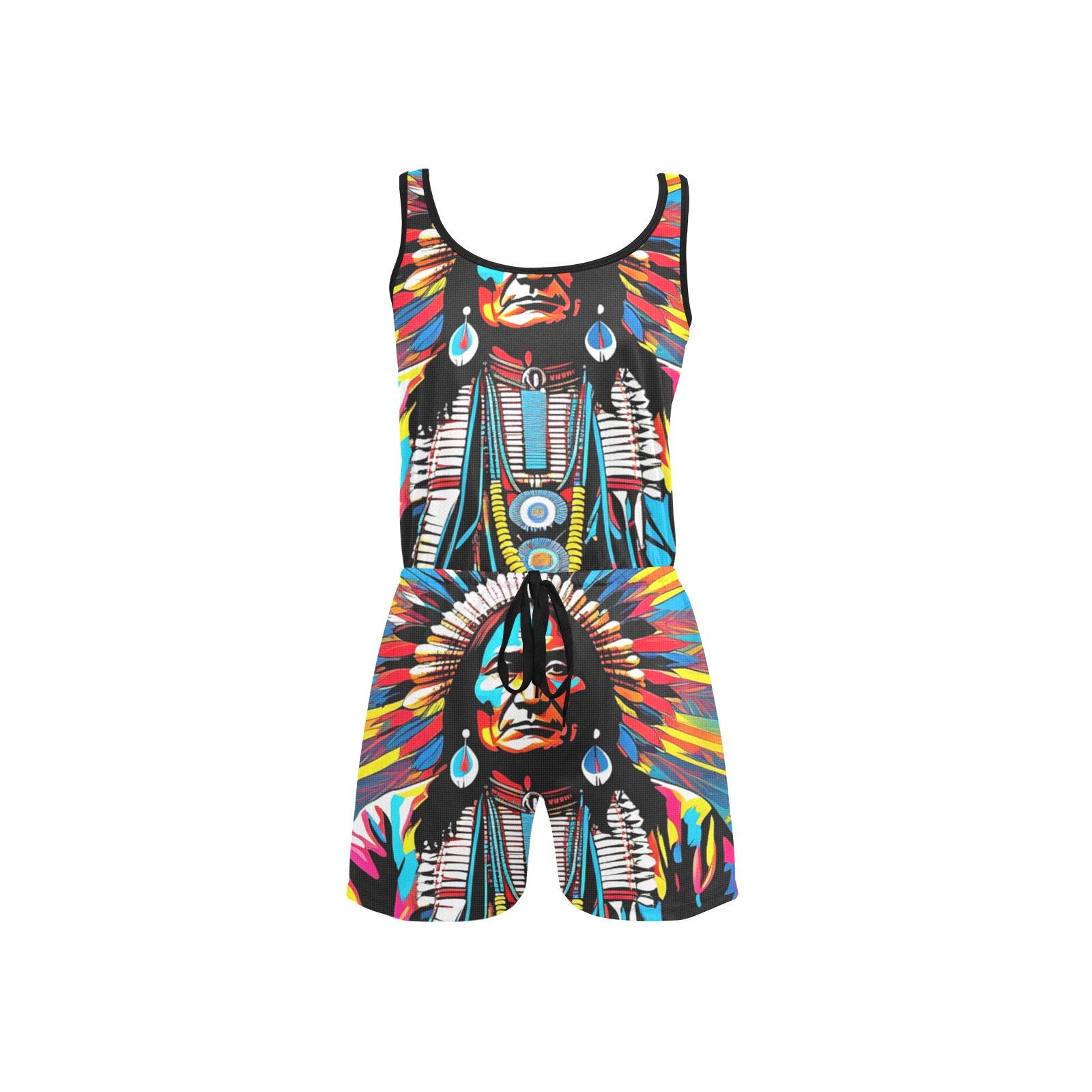 AMERICAN HERITAGE 11 All Over Print Short Jumpsuit
