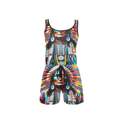 AMERICAN HERITAGE 11 All Over Print Short Jumpsuit