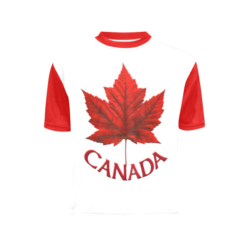 Boy's Canada Souvenir T-shirts Big Boys' All Over Print Crew Neck T-Shirt (Model T40-2)