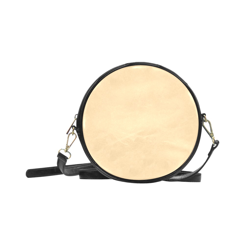 color navajo white Round Sling Bag (Model 1647)