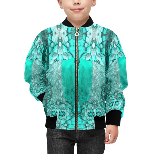 feathers 11 Kids' Bomber Jacket with Pockets (Model H40)