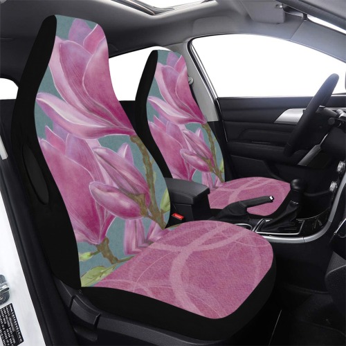My Magnolia..Me by June Yu Car Seat Cover Airbag Compatible (Set of 2)