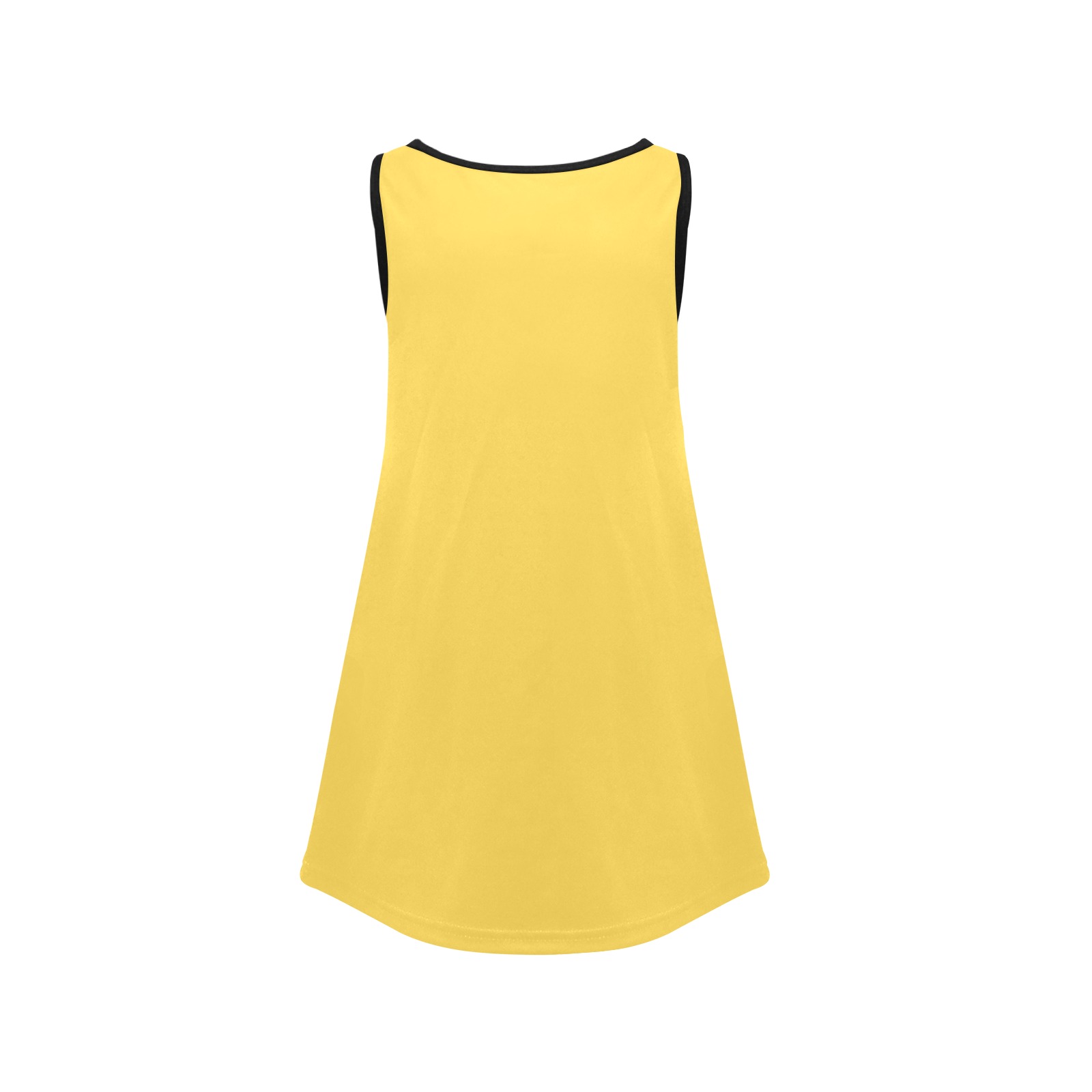 color mustard Girls' Sleeveless Dress (Model D58)