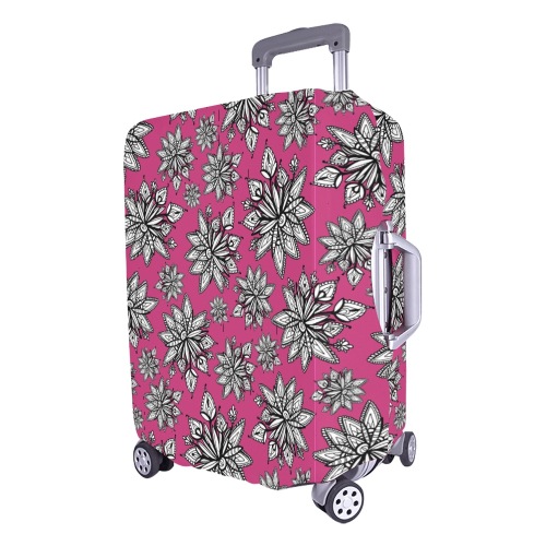 Creekside Floret pattern pink Luggage Cover/Large 26"-28"