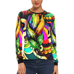 Mardi Gras Colorful New Orleans Women's All Over Print Long Sleeve T-shirt (Model T51)