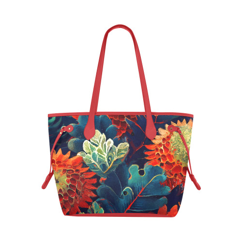flowers botanic art (7) bag Clover Canvas Tote Bag (Model 1661)