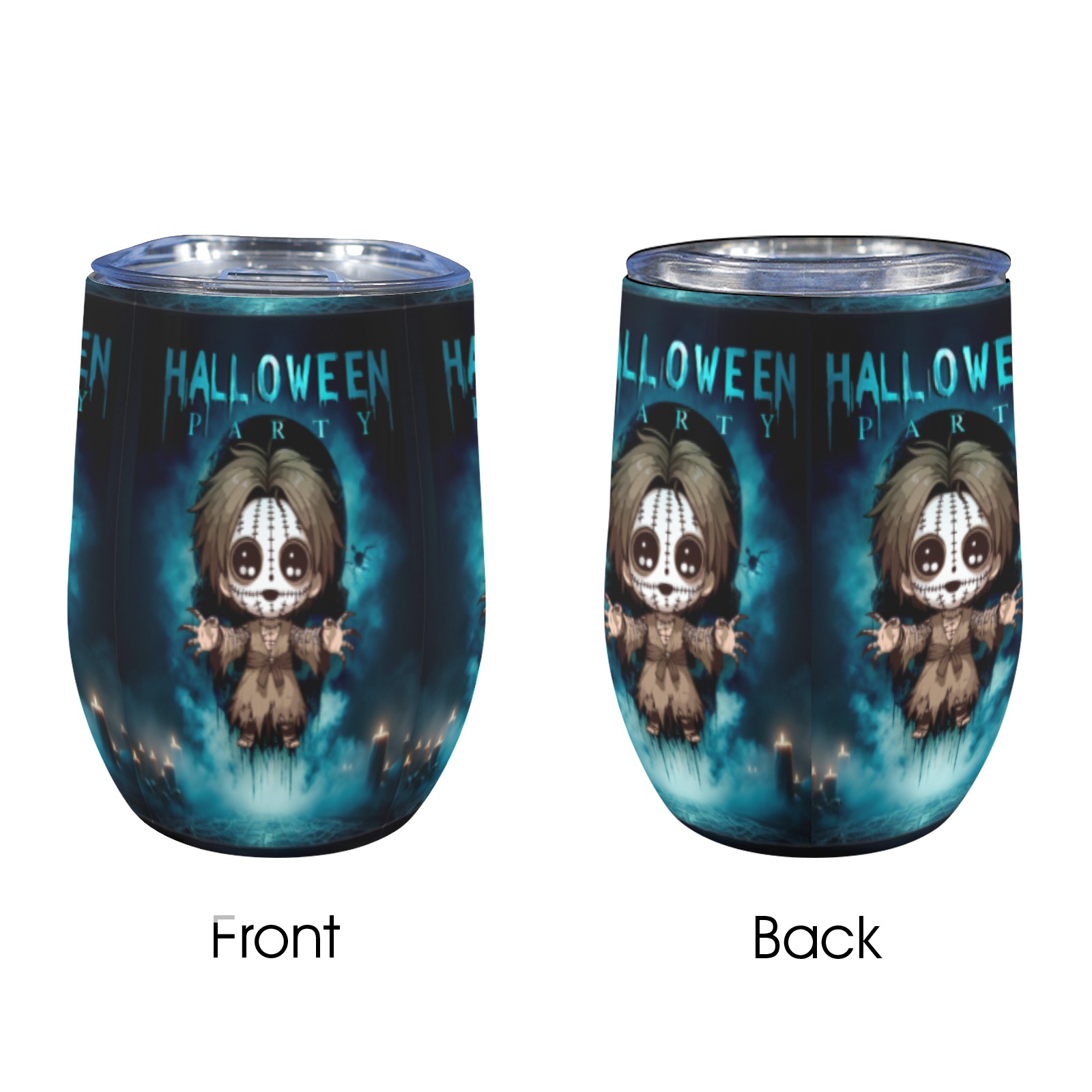 Happy Hello Ween 12oz Wine Tumbler