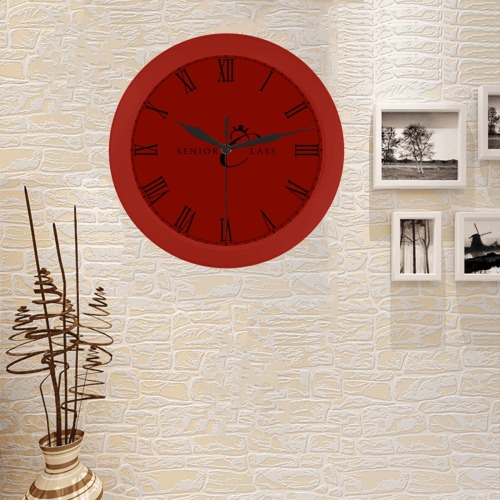 Senior Class Legacy Red Circular Plastic Wall clock