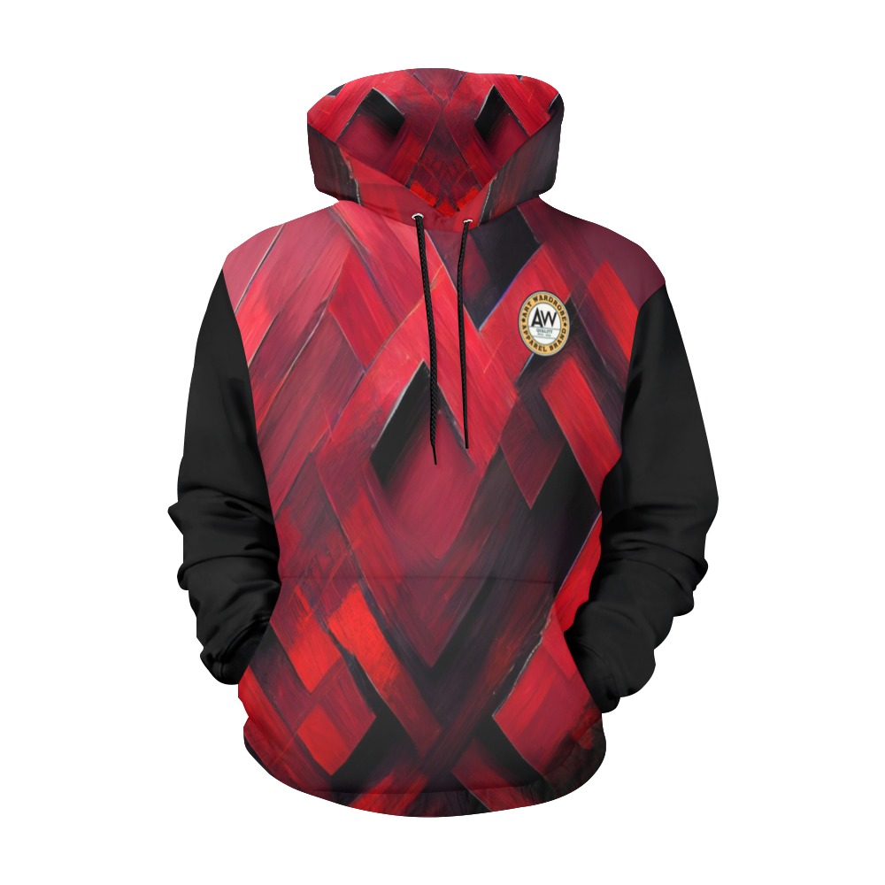 red diamond 1 All Over Print Hoodie for Men (USA Size) (Model H13)
