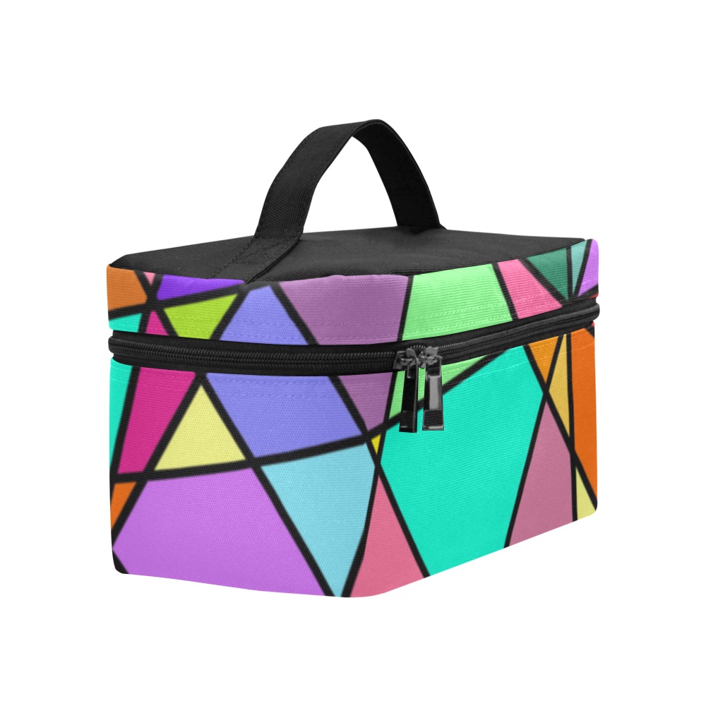 fractured glass Cosmetic Bag/Large (Model 1658)
