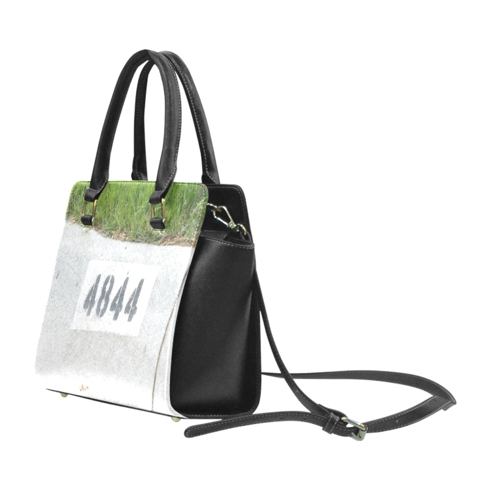 Street Number 4844 Rivet Shoulder Handbag (Model 1645)