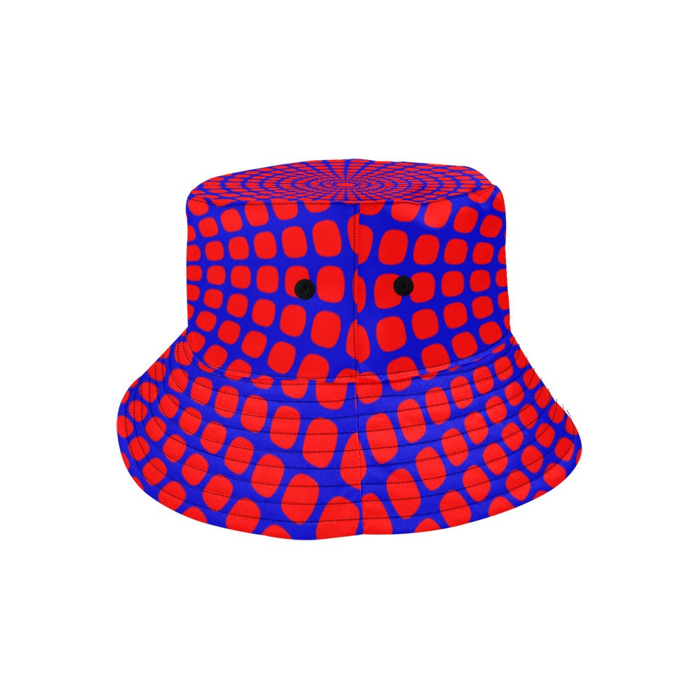 blue cross day redblue All Over Print Bucket Hat