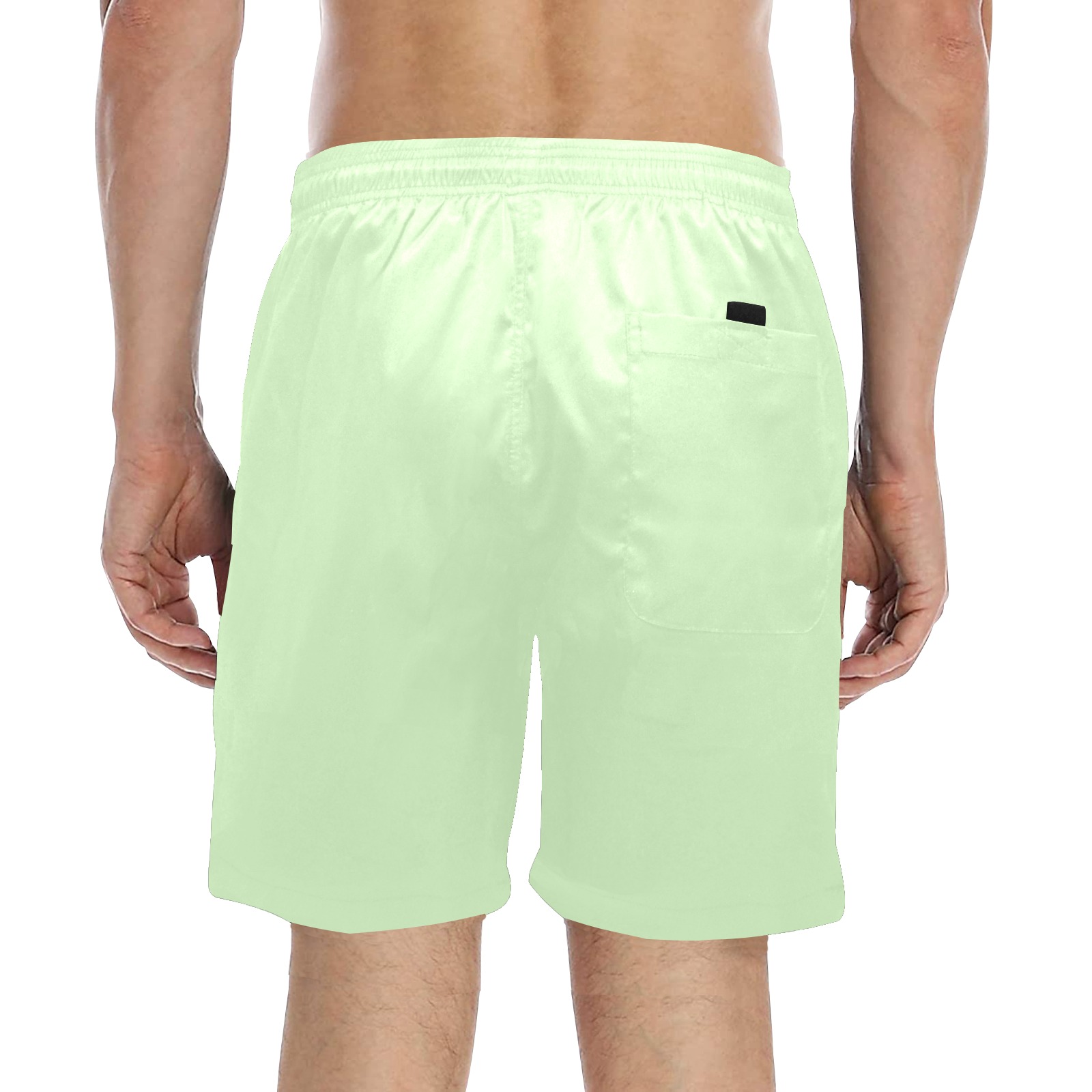 color tea green Men's Mid-Length Beach Shorts (Model L51)