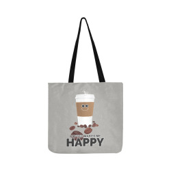 Coffee Makes Me Happy Reusable Shopping Bag Model 1660 (Two sides)