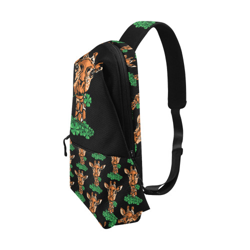 St. Patrick's Day Giraffe Chest Bag (Model 1678)
