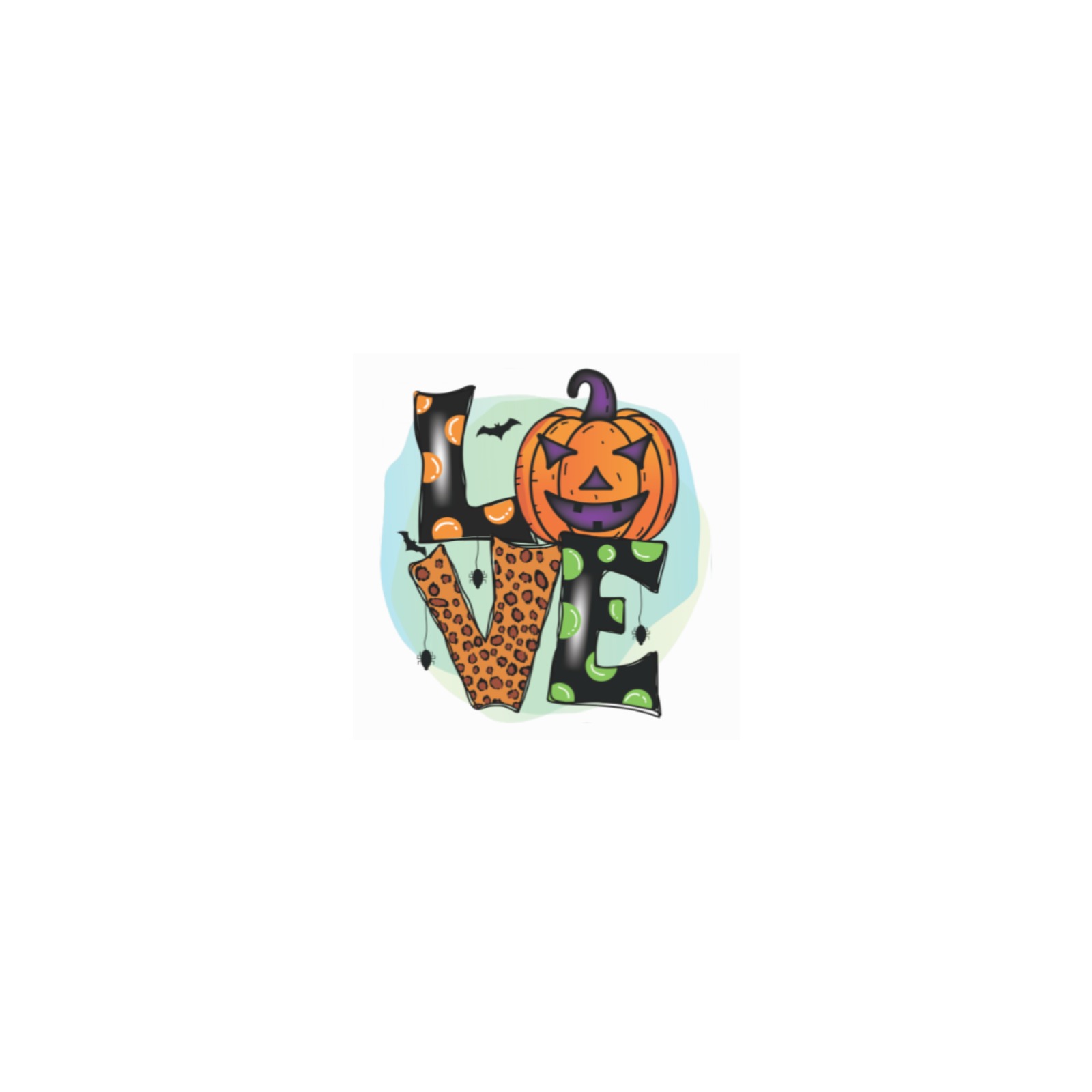 Halloween Love 2 Personalized Temporary Tattoo (15 Pieces)