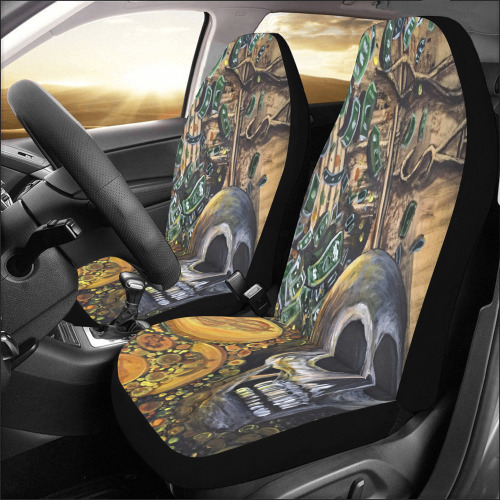 Time Is Money Car Seat Covers (Set of 2)