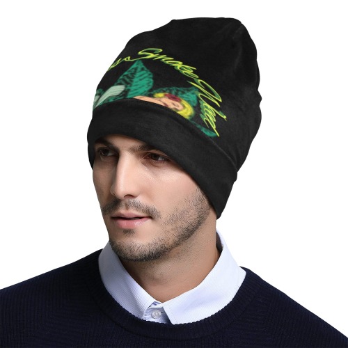 Mermaids Smoke Weed All Over Print Beanie for Adults