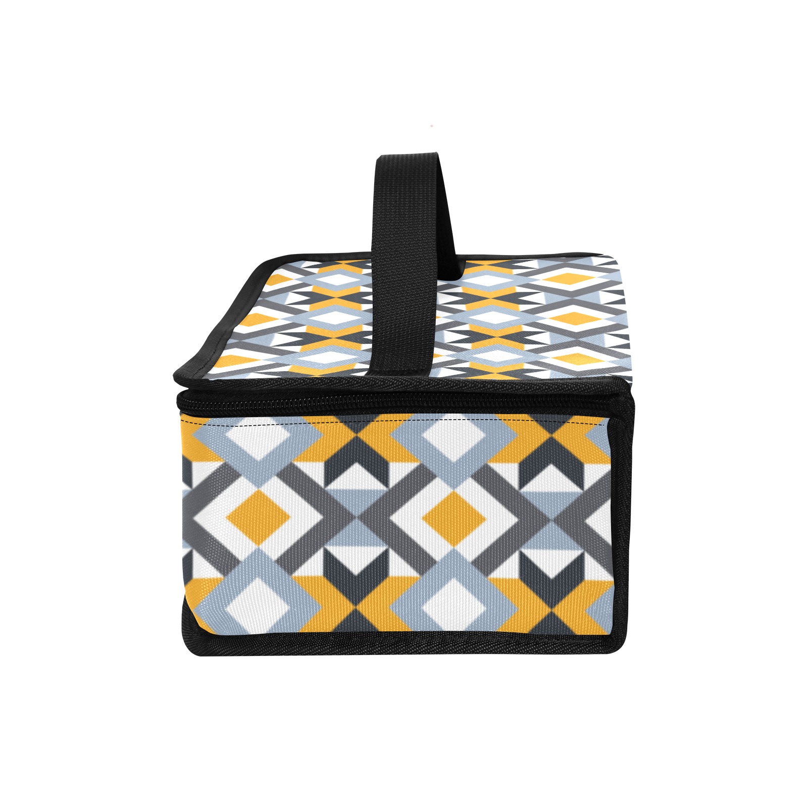 Retro Angles Abstract Geometric Pattern Portable Insulated Lunch Bag (Model 1727)