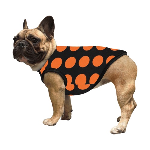 Halloween Polka Dots All Over Print Pet Tank Top