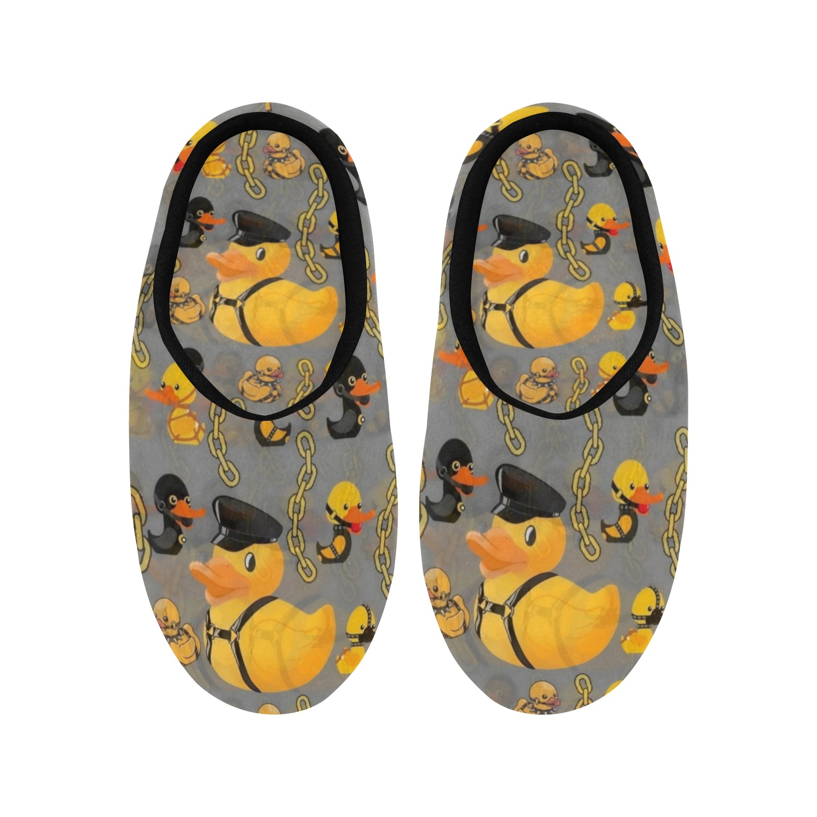 SM Ducks by Fetishworld Women's Non-Slip Cotton Slippers (Model 0602)