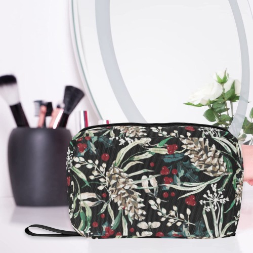 Dark and wild Christmas A Toiletry Bag with Hanging Hook (Model 1728)