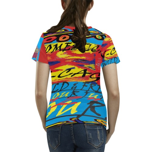 ZL.BCKBYSELF All Over Print T-Shirt for Women (USA Size) (Model T40)