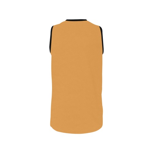 color butterscotch All Over Print Basketball Jersey