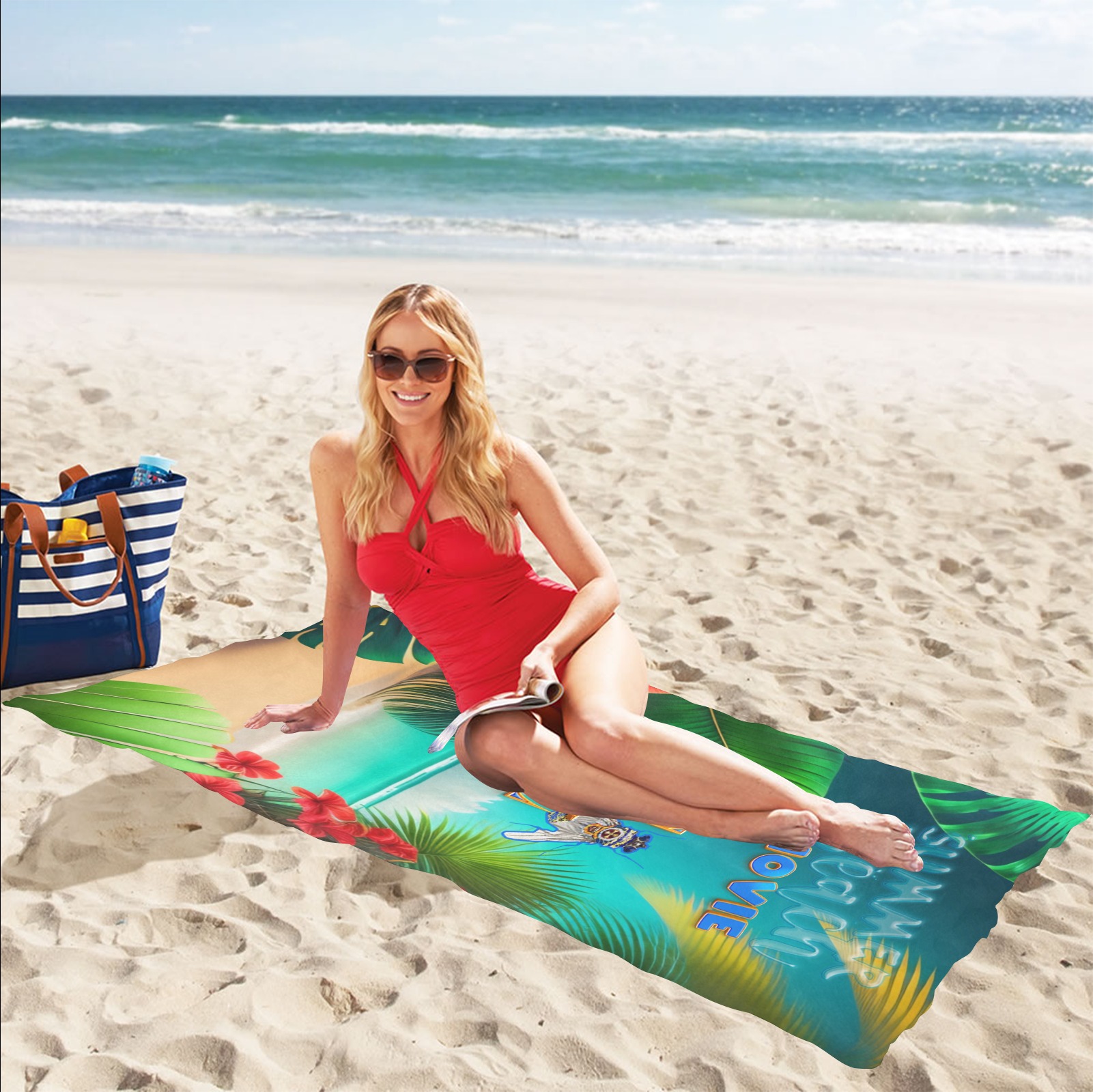 Summer Beach Movie Collectable Fly Beach Towel 32"x 71"