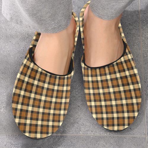 Autumn Brown Beige Plaid