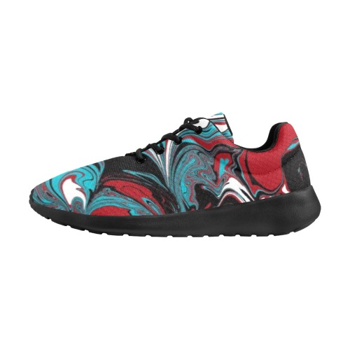 Dark Wave of Colors Women's Athletic Shoes (Model 0200)