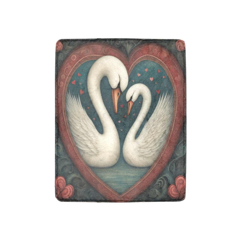 Swan Love Ultra-Soft Micro Fleece Blanket 30''x40''