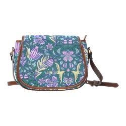 flowers-6492298 Saddle Bag/Large (Model 1649)