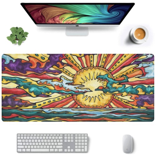 Sunset seascape Gaming Mousepad (35"x16")