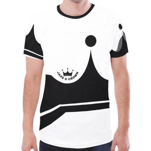 Jaxs n crown print New All Over Print T-shirt for Men (Model T45)