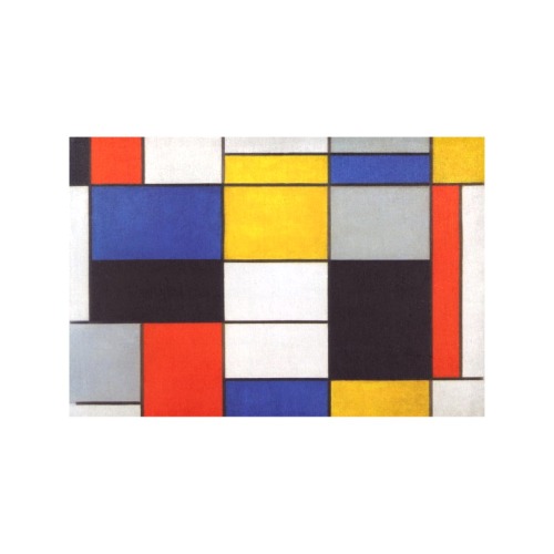 Composition A by Piet Mondrian Placemat 12’’ x 18’’ (Set of 6)