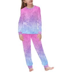 Purple Ombre Kids' All Over Print Pajama Set